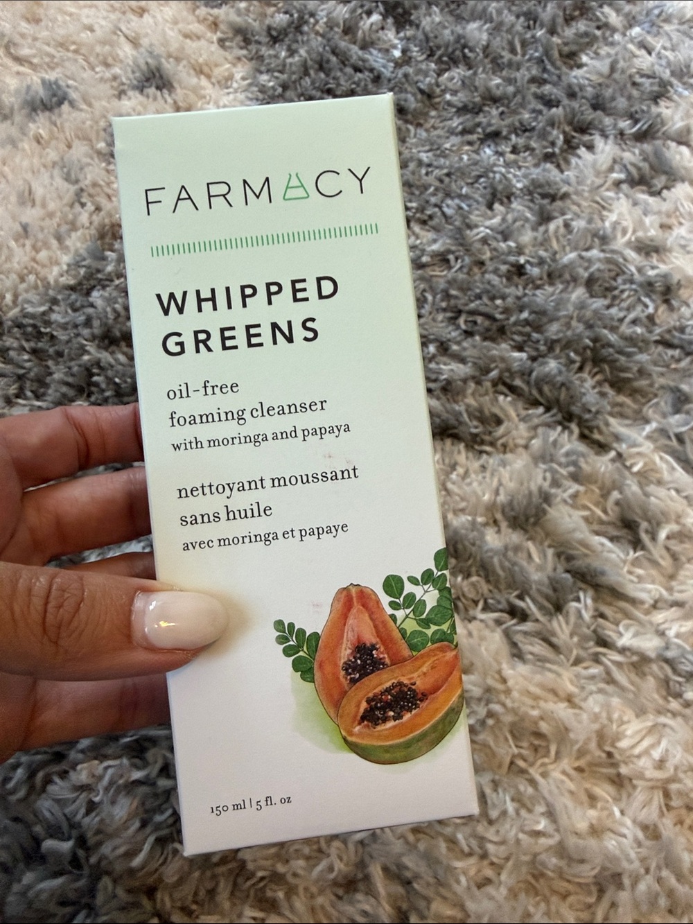 Farmacy Whipped Greens Foaming Cleanser - Green & White Packaging